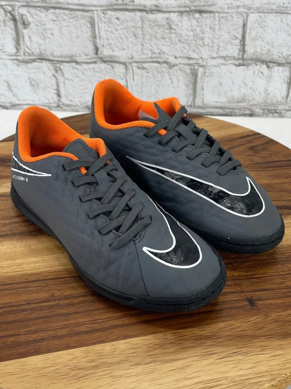 Nike Hypervenom X Phantom 3 Academy TF AH7298-081 Kid 2.5 Gray Turf Soccer Shoes